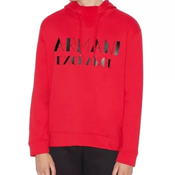 Armani Exchange Bold Red Hoodie - Picture 2 of 6